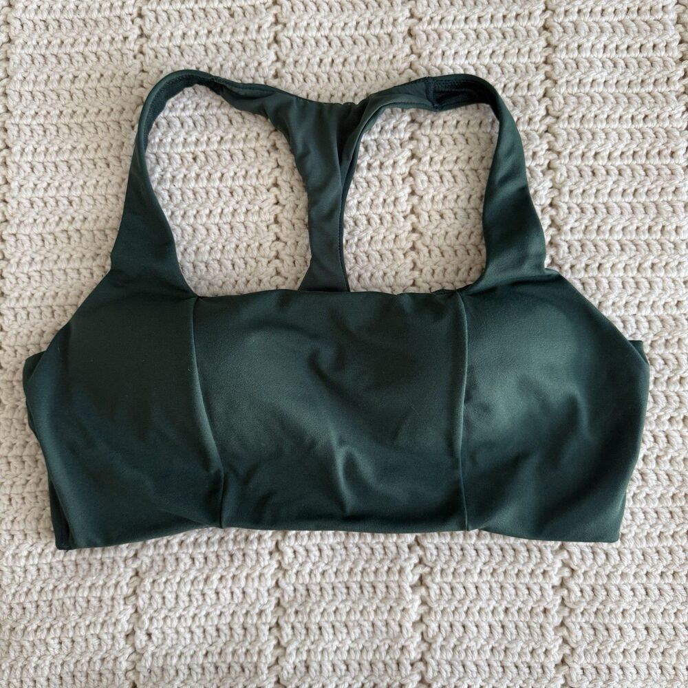 Victoria's Secret Sport Dark Ivy Green 36B Lightly Lined Racerback Sport Bra VS